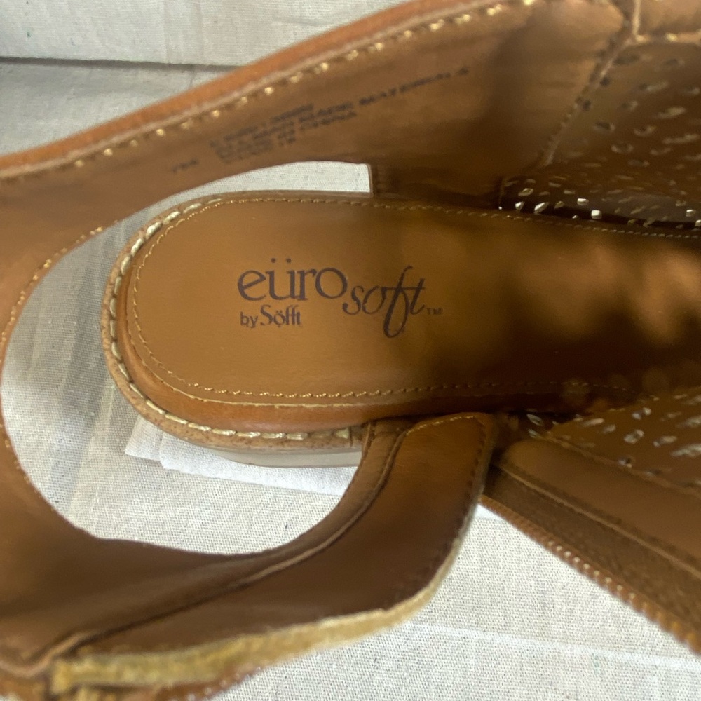 BOHO Sandals Laser Cut Design and Open Back& Peep toes, side zipper /7/ A+ - Picture 10 of 10